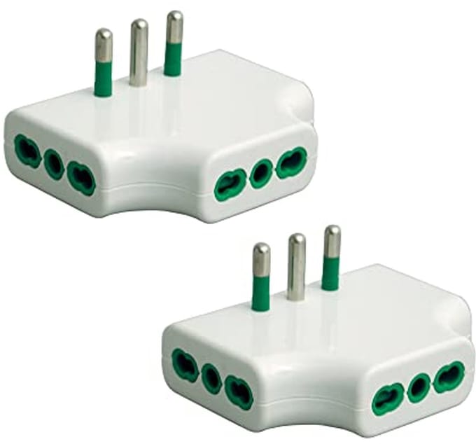 Adapter Drievoudig - Meervoudige Stekker - Ruimte Besparen - Plat Compact Ontwerp - 3 Stopcontacten - Wit