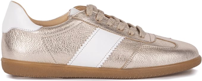 Crinkles Dames Sneaker Goud/wit | Maat: 41
