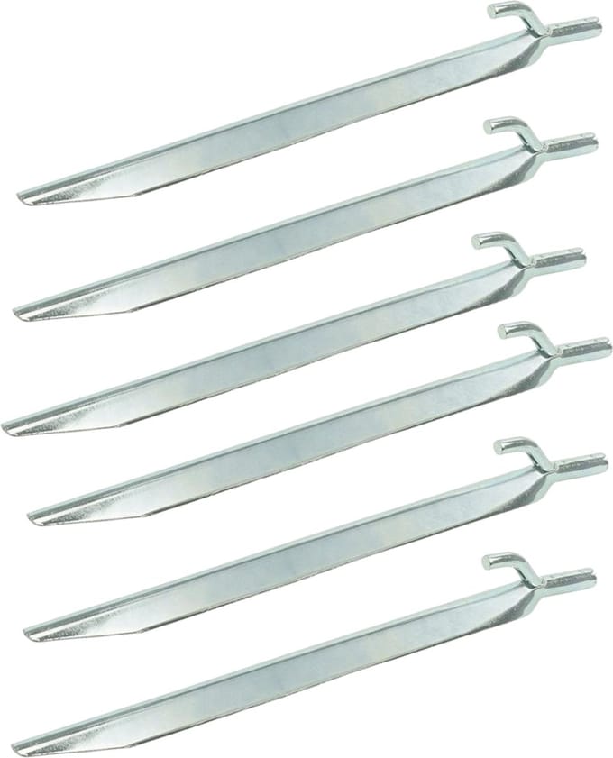 Proplus Tentharing Met Haak 25 Cm Staal Zilver Per 6 Stuks