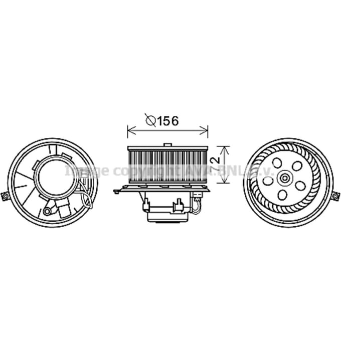 Elektromotor, interieurventilator AVA COOLING RT8581