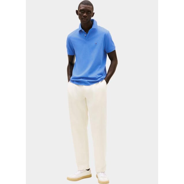 Tommy Hilfiger 1985 Regular Polo - heren poloshirt - middenblauw