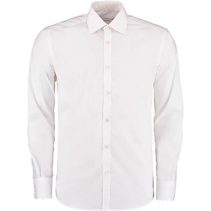 Shirt met lange mouwen Kustom Kit Slim Fit Business