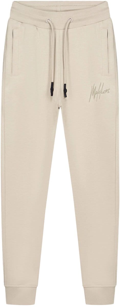Malelions striped signature joggingbroek in de kleur ecru.