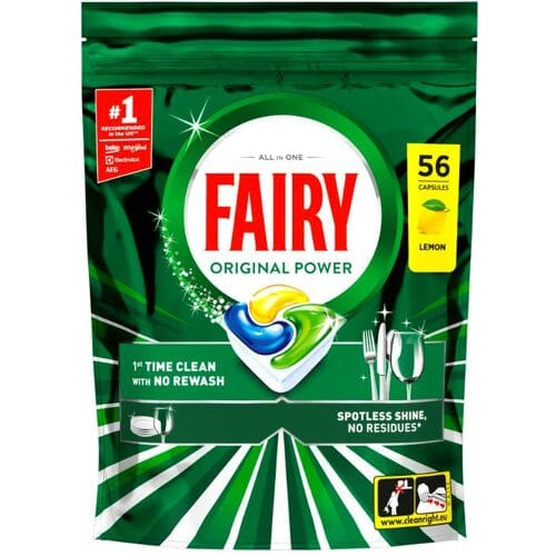 Fairy (Dreft) Original Power Dishwasher Tablets Lemon 56 st