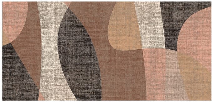 MD Entree - Design mat - Universal - Painting Beige - Vloerkleed - Antislip - Machine wasbaar - 67 x 150 cm