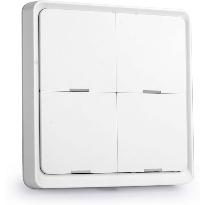 Tuya ZigBee Draadloze Smarts Scène Schakelaar 4 Groepen Scenario Schakelaar 4 Wegen Plaat Scène Toetsen Schakelaar Tuya wit