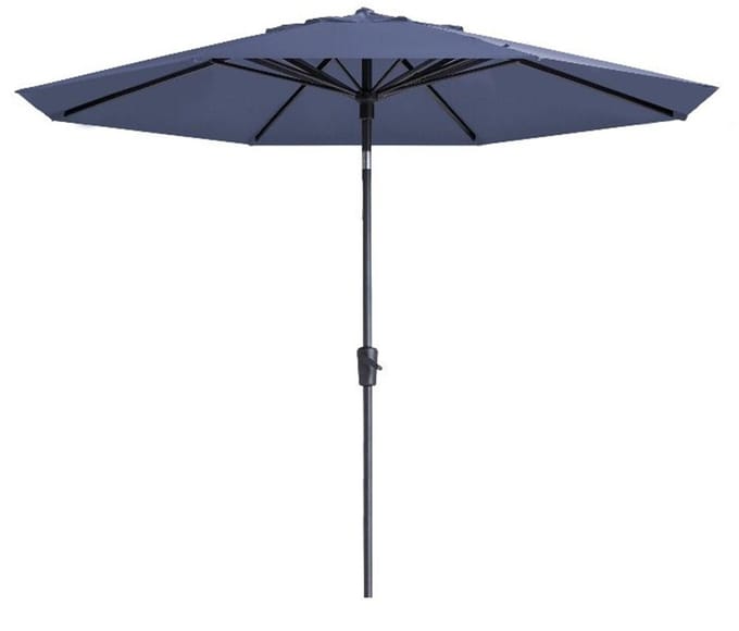 Madison - Parasol Paros II Round Safier Blue - 300cm - Blauw