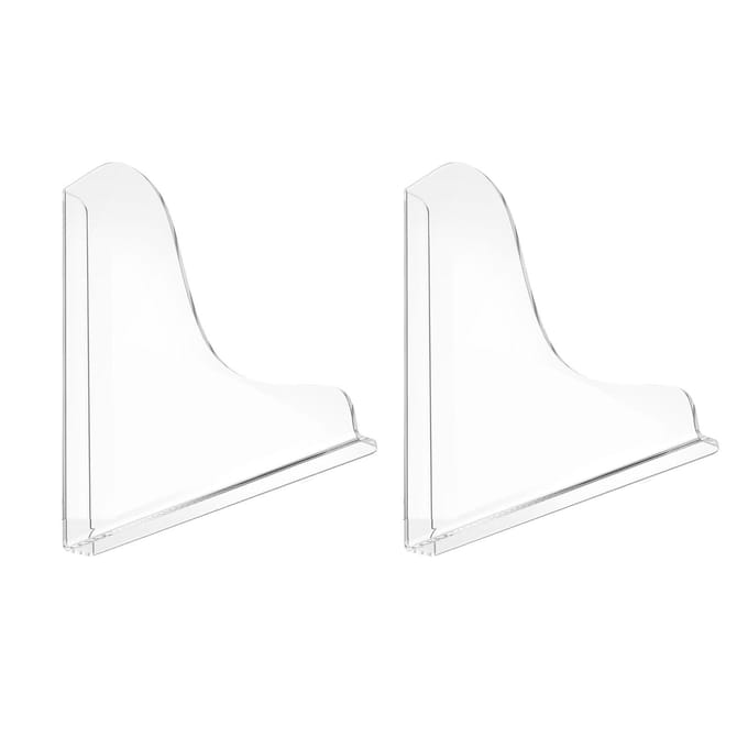 2 PIÈCES Protection Anti-Éclaboussures de Douche Transparente Acrylique Protection d'Angle de Bain Protections d'Angle de Baignoire pour Salle de Bain Domestique white