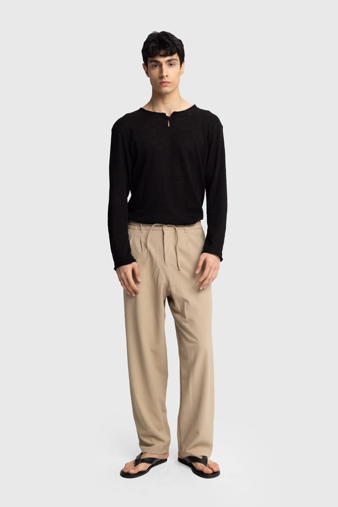 Heren Katoenen Wijd Broek Trui Pants