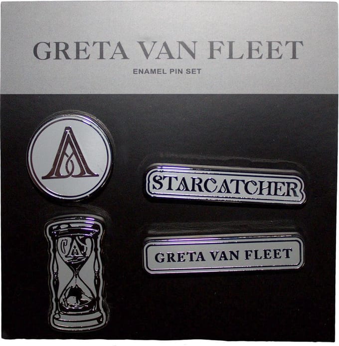 Greta Van Fleet - Starcatcher Pin - Set van 4 - Zilverkleurig