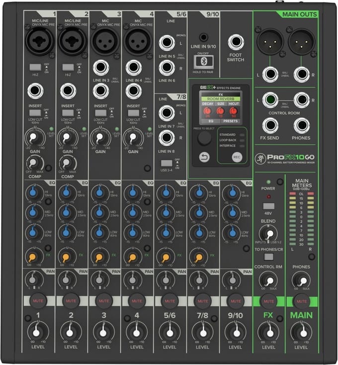 Mackie ProFX10 GO - Analoge mixer