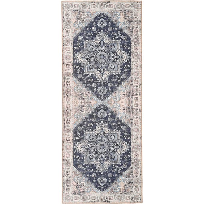 House Collection Tapijt Loper 80 x 200 cm Capri Blauw
