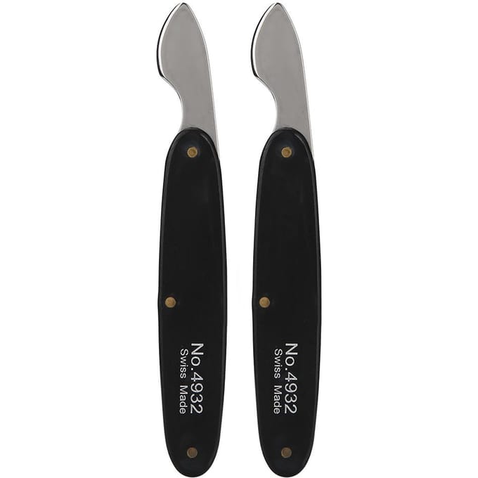 2 stuks Stalen Horloge Bezel Openmaker Achterdeksel Opener Reparatiegereedschap voor Horlogemaker gray