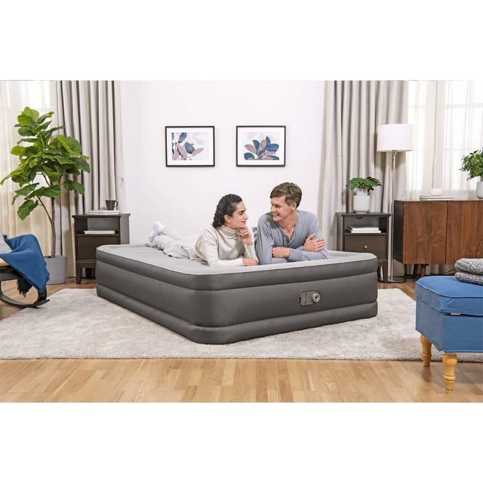 Bestway Luchtbed Fortech met ingebouwde pomp 203x152x46 cm