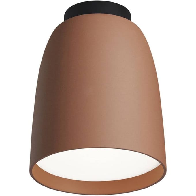 Bover LED buiten plafondlamp Moer, terracotta, aluminium/staal