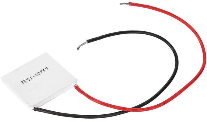 Allecto - Koelplaatmodule - Peltier-element - 12V 3A - 30 x 30 mm - Elektrische Koeler - Voor Koelkastplaten - TEC1-12703