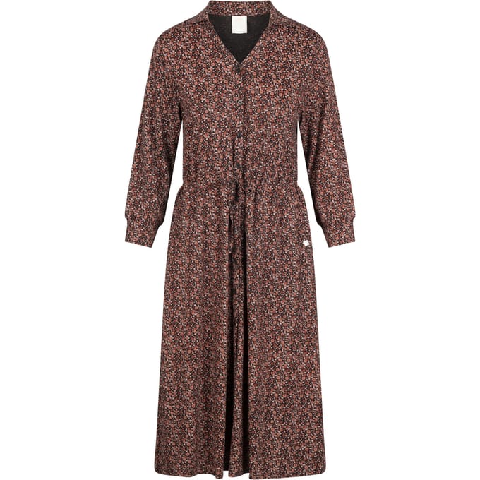 Trespass Dames Velina Ditsy Bloemenjurk (Bruin)