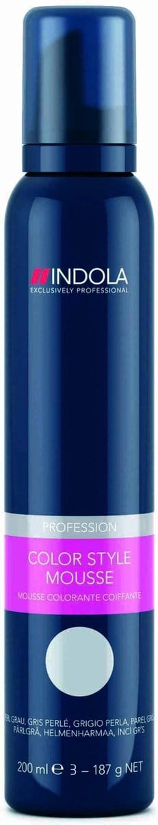 Indola Color Style Mousse Pearl Grey - Haarmousse - 200 ml