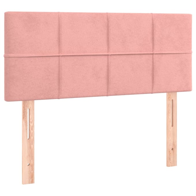 vidaXL - Hoofdbord - 80x5x78/88 - cm - fluweel - roze