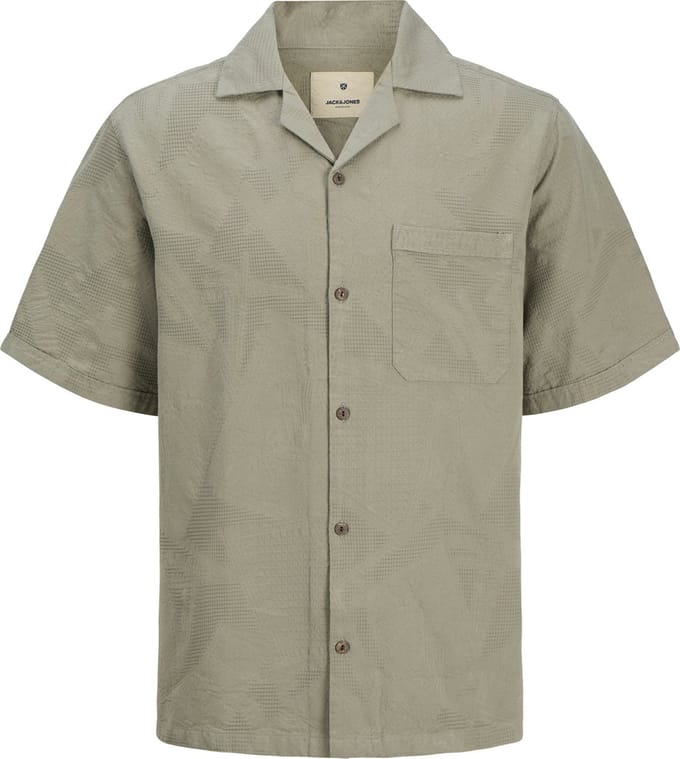 JACK&JONES - JPRBLULUKE JACQUARD RESORT S/S SHIRT LN - Heren - Overhemden