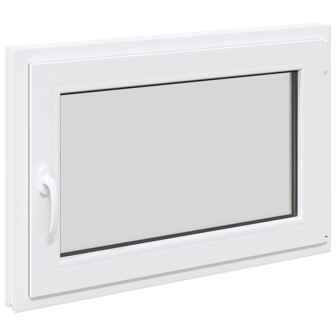 vidaXL - Kleur - binnenkant - kelderraam - Wit - RISOR - 95 - x - 55 - cm