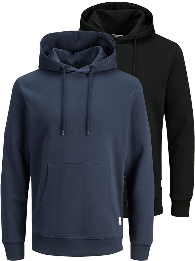 Jack & Jones Heren hoddie 2 pack Basic