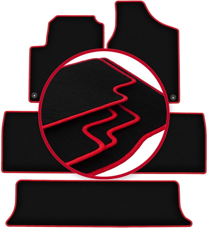 CARLUX-RED automatten voor: Seat Alhambra I minivan (1995-2010)