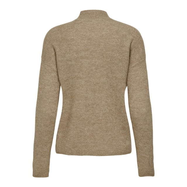 Jacqueline de Yong Trui Jdylumi Life L/s High Neck Pullover 15325961 Malt Ball/melange Dames Maat - M