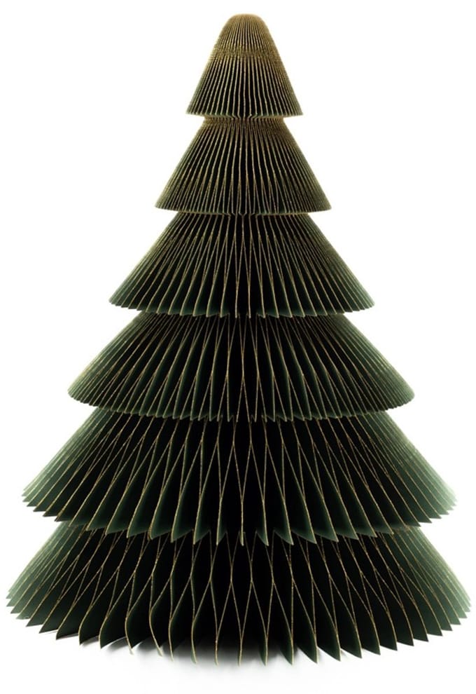 Papieren kerstboom groen 60cm