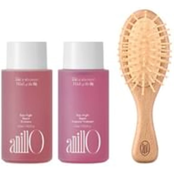 anillO - Rosy Night Repair Hair & Brush Mini Set 3 pcs