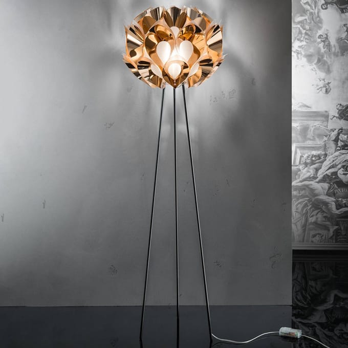 Slamp Flora - Design vloerlamp, koper