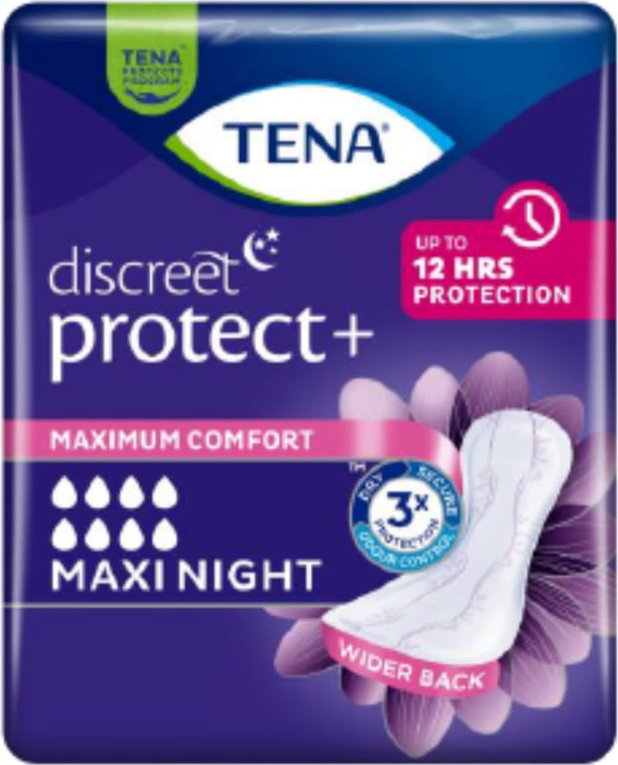 TENA Discreet Maxi Night- 3 x 12 STUKS VOORDEELVERPAKKING
