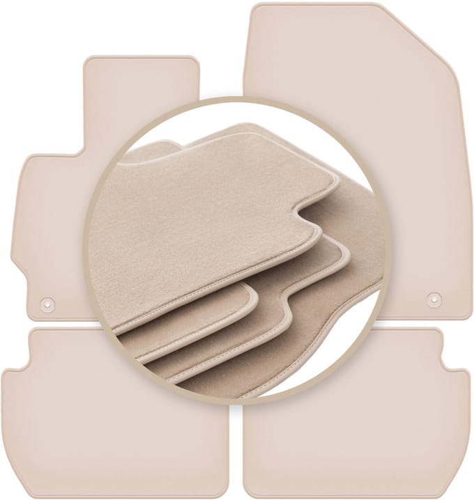 PREMIUM beige vloermatten voor: Mitsubishi Outlander II crossover 2006-2013