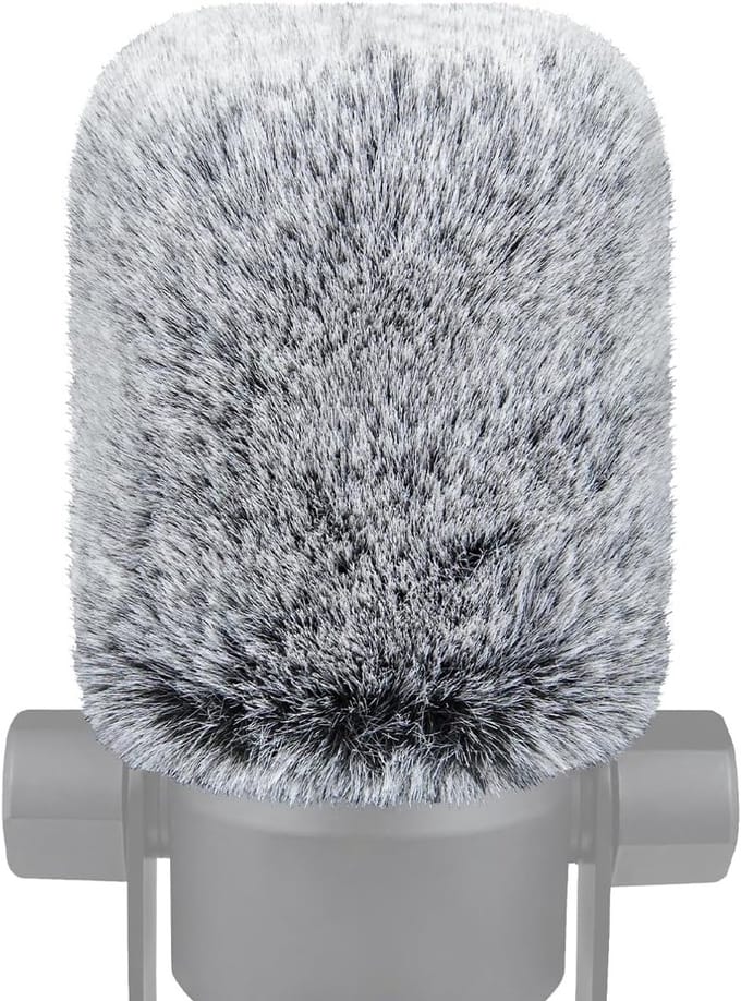 Microfoon Furry Windscreen voor PodMic - Cardioïde Dynamische Broadcast Wind Muff en Pop Filter Accessoire