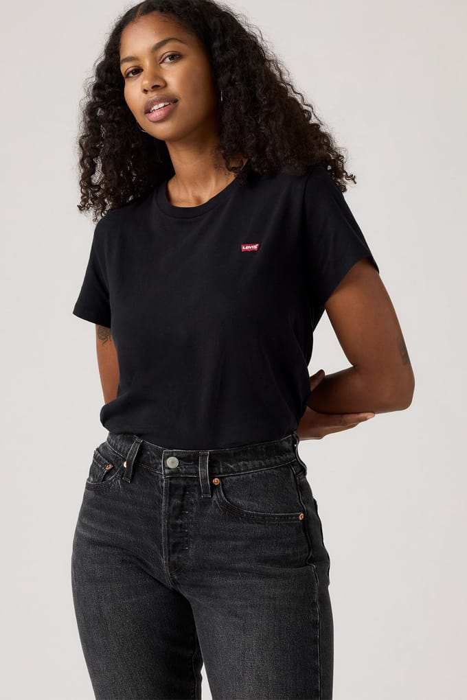Levi's The Perfect Tee Black Taglia: S | Maglie Sportivi Outlet | Donna | Nero