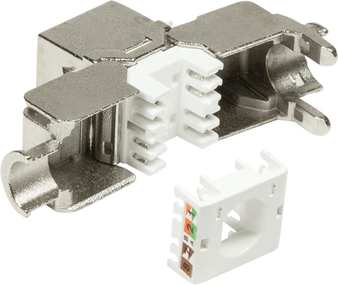 LogiLink Cat.6A Keystone Jack STP AWG 22-26 toolless 16 mm width