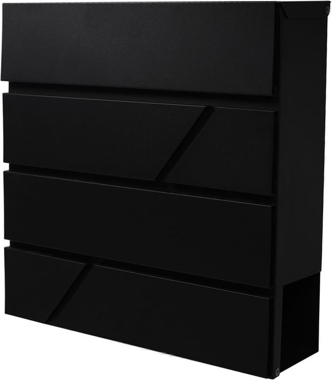 Brievenbus Deluxe PB200, zwart 1 stuks