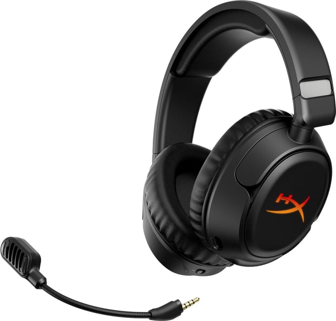 HyperX Cloud Flight 2 – Draadloze Gaming Headset met RGB Covers, tot 100u batterijduur, 2.4GHz & Bluetooth –Multi‑Platform- Zwart