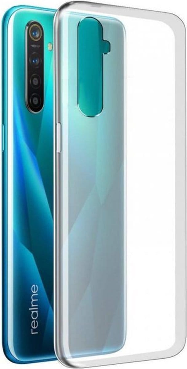 Hoesje Geschikt voor: REALME X50 5G - Silicone - Transparant