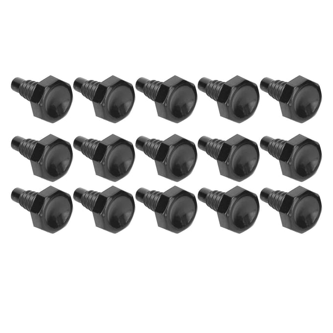 15 stuks Snooker Pool Keu Onderkant Cover Set Staartplug Beschermkap Anti-botsing Biljart Accessoire gray