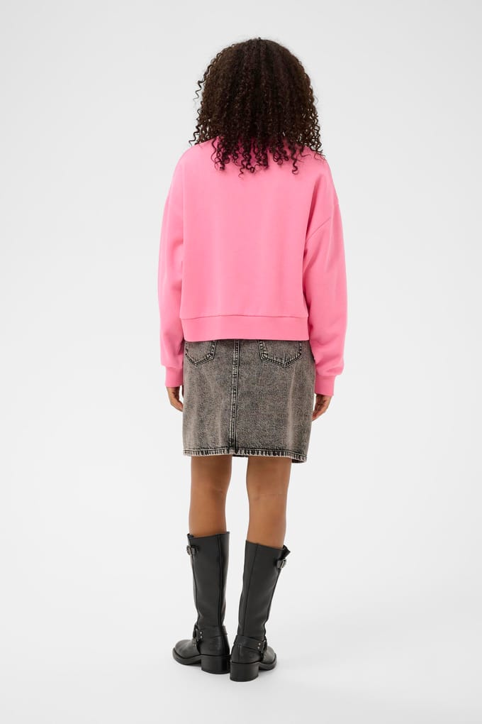 Kaffe KAsussi Sweatshirt Dames Trui - Pink Power