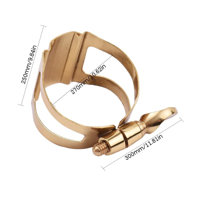 Enkele schroef afstelling saxofoon ligatuur Compacte duurzame ligatuur voor altsaxofoon brown