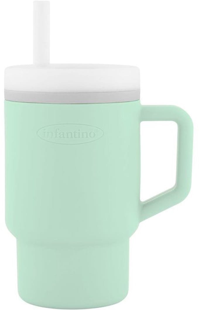Mijn eerste siliconen cup - INFANTINO - 255 ml - Koele munt