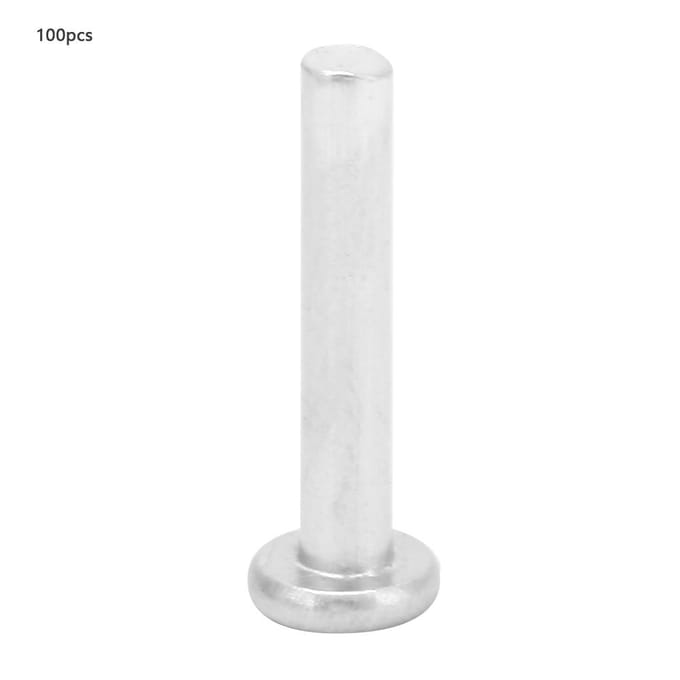 100 stuks M2.5*12 14 16mm Platkop Aluminium Klinknagels Verzonken Massieve Klinknagels (M2.5*16)