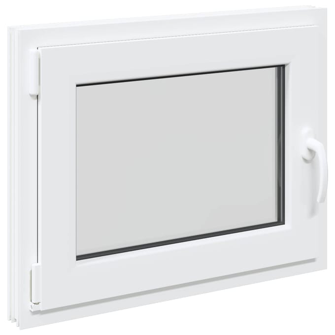 vidaXL - Kleur - binnenkant - kelderraam - Wit - RISOR - 70 - x - 60 - cm