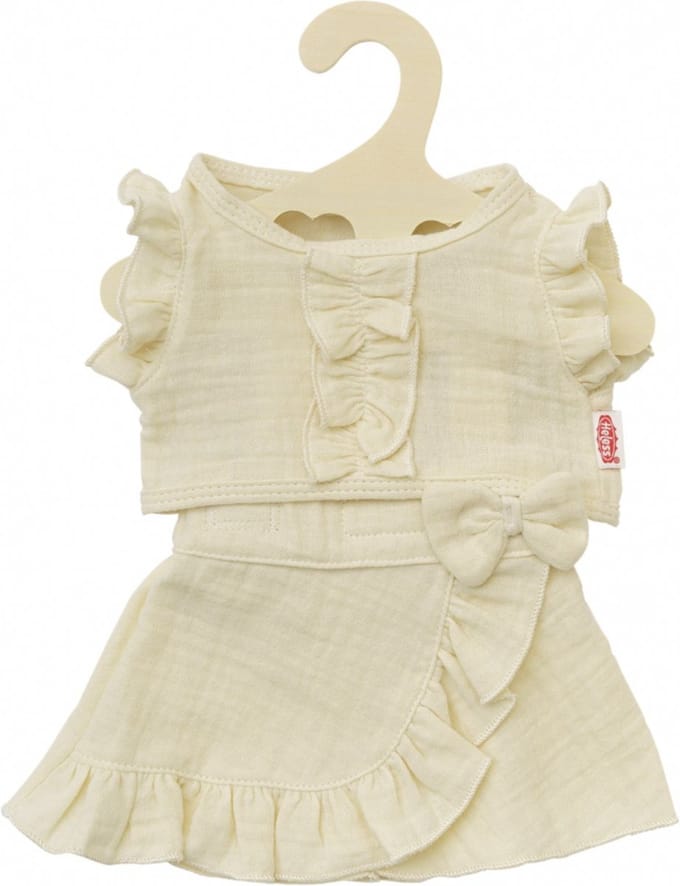 Heless Dolls Wrap Skirt Ecru with Ruffles 35-45 cm
