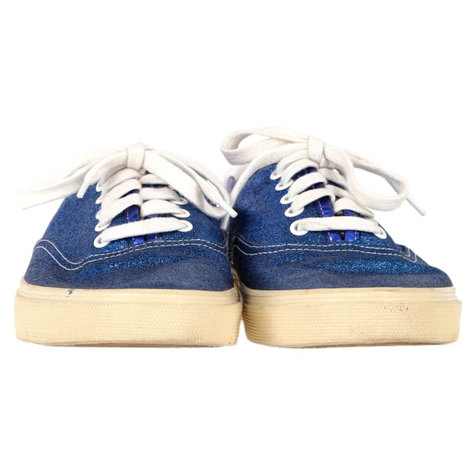 Saint Laurent Lage Sneakers in Blauwe Glitters