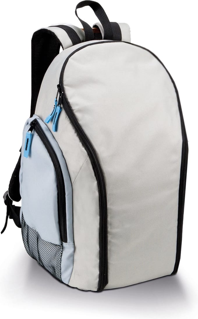 Kimood Rugtas met koelvak KI0113 - Light Grey / Sky Blue - One size