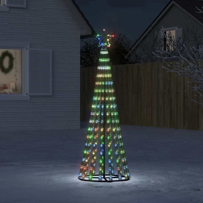 vidaXL - LED-kerstboom - 275 - LEDs - kleurrijk - 180 - cm