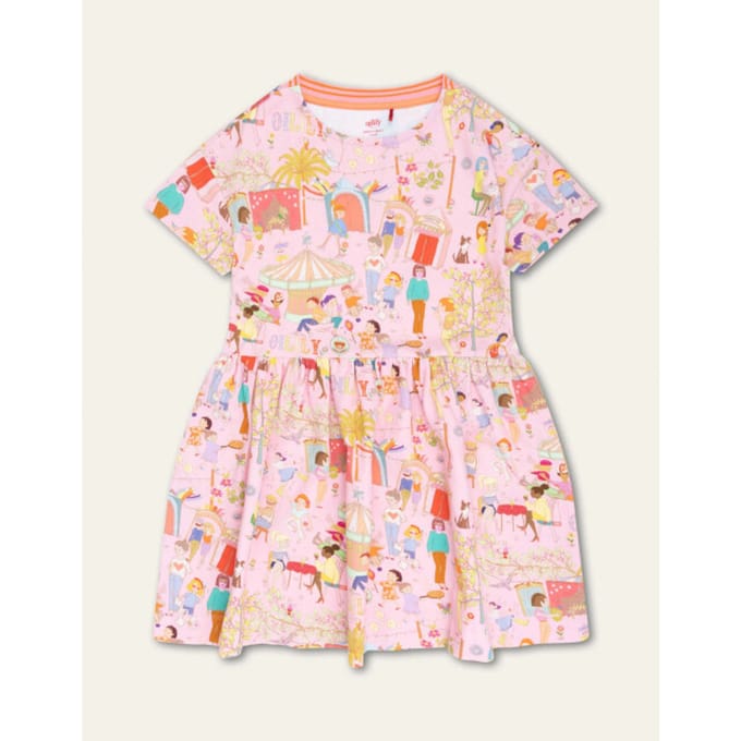 Oilily Daschita Jurk- maat152/12yr Prism Roze
